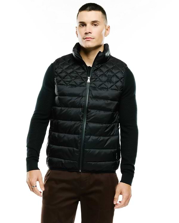 MENS EMERIK QUILTED PUFFER VEST view 2