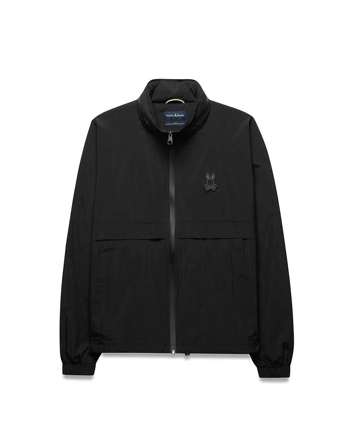 Men's Javier Nylon Windbreaker in Black | Psycho Bunny