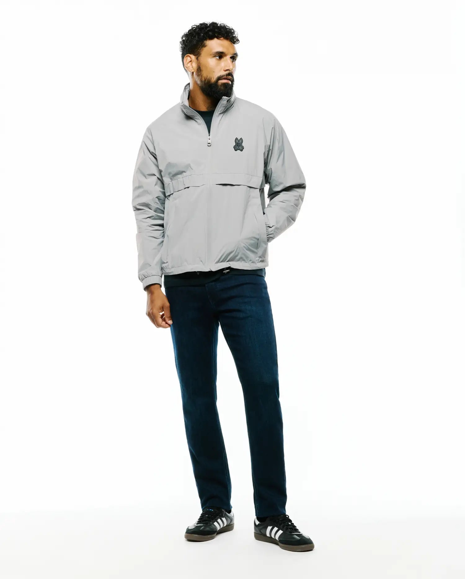 HERREN JAVIER WINDBREAKER-JACKE AUS NYLON – MO1100087 Ansicht 4
