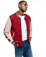 MEN'S REILLY VARSITY BOMBER JACKET - MO1100114