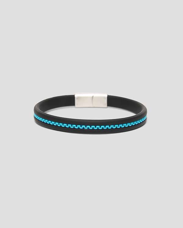 MENS LINK RUBBER BRACELET view 2