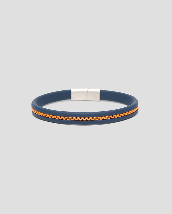 MENS LINK RUBBER BRACELET view 2