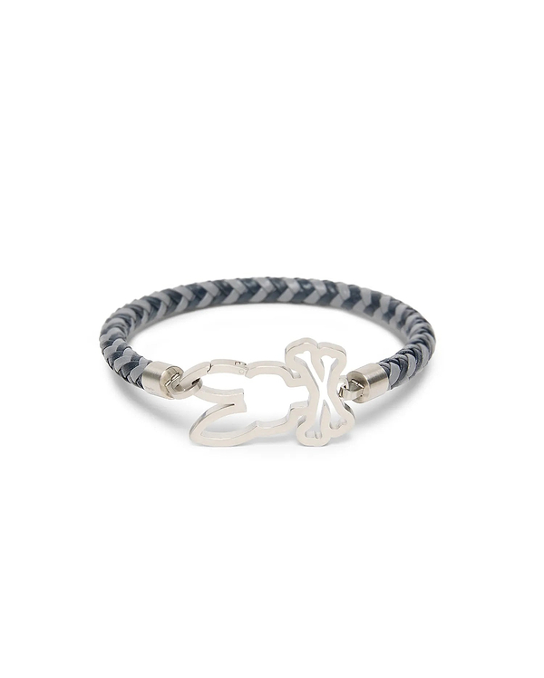 MEN'S BRAIDED LEATHER BRACELET view 1
