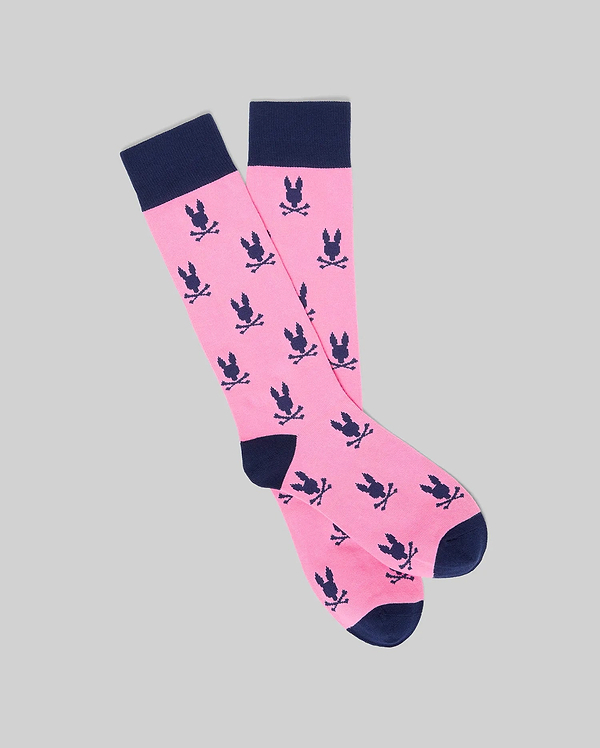 MENS ALL OVER BUNNY DRESS SOCK view 1