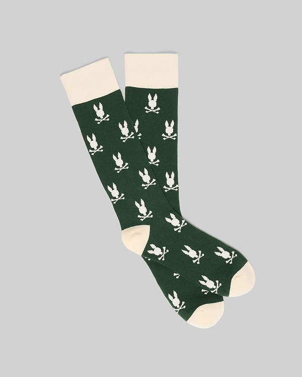 MENS ALL OVER BUNNY DRESS SOCK view 1