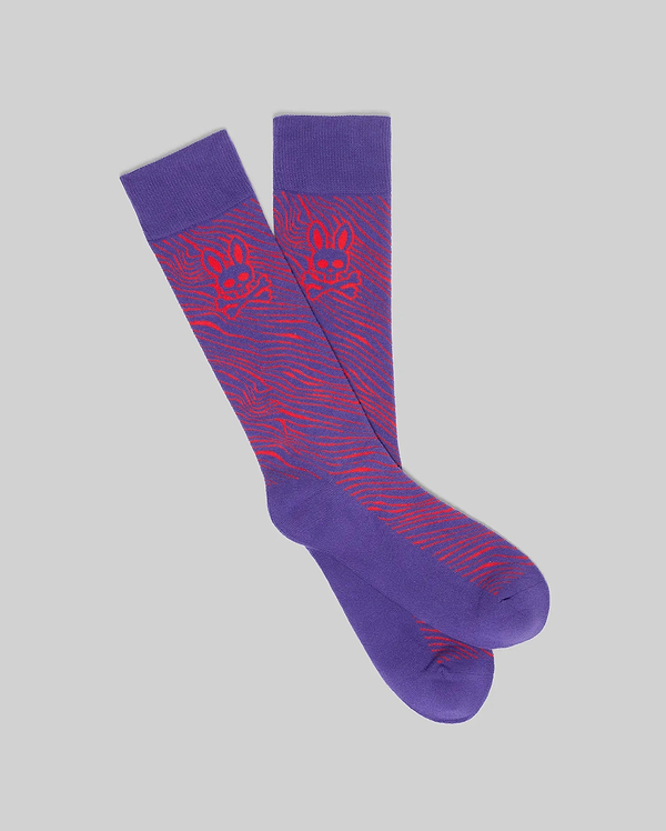 mens purple dress socks Men's Kendrick Sock in toe for a smooth Eleanor Rose silent night Size:S or Small fabric:Nylon