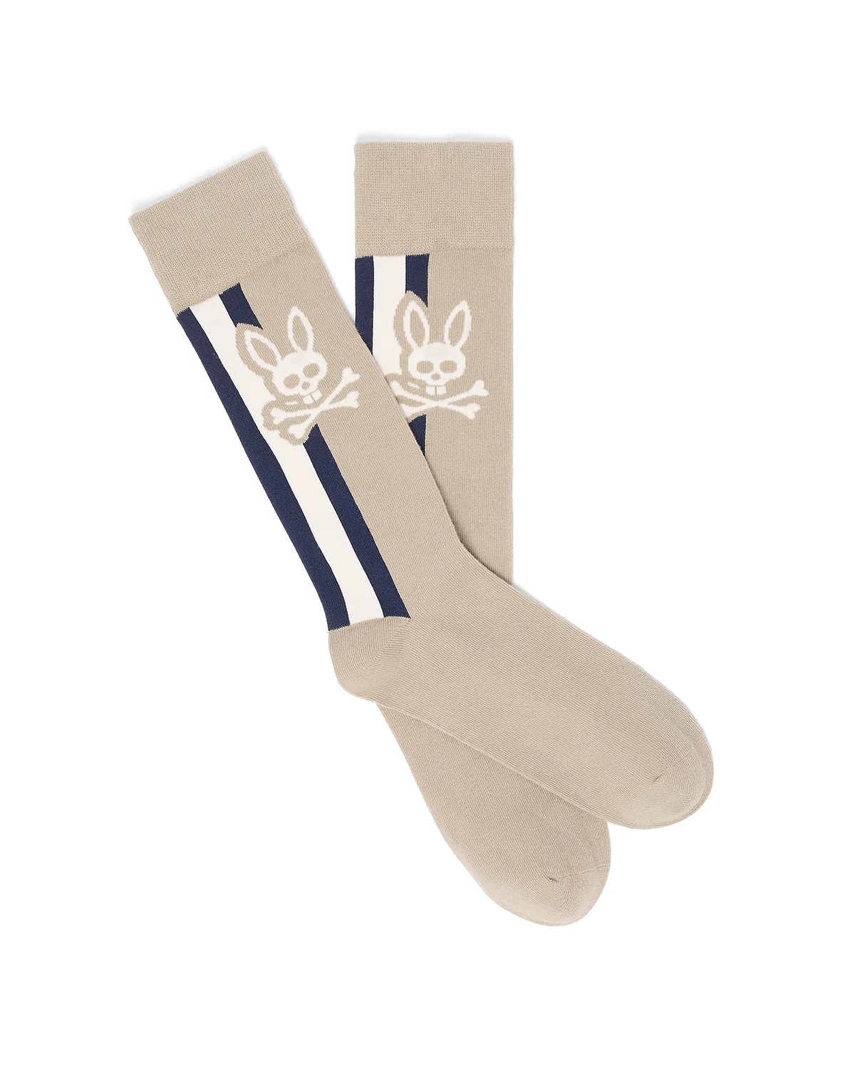 Men's Ty Dress Socks in Stone