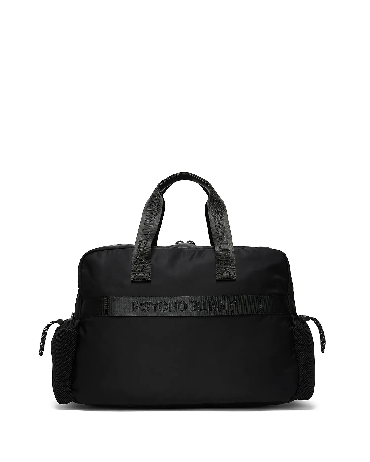 Men's Nylon Weekender Duffle Bag in Black | Psycho Bunny