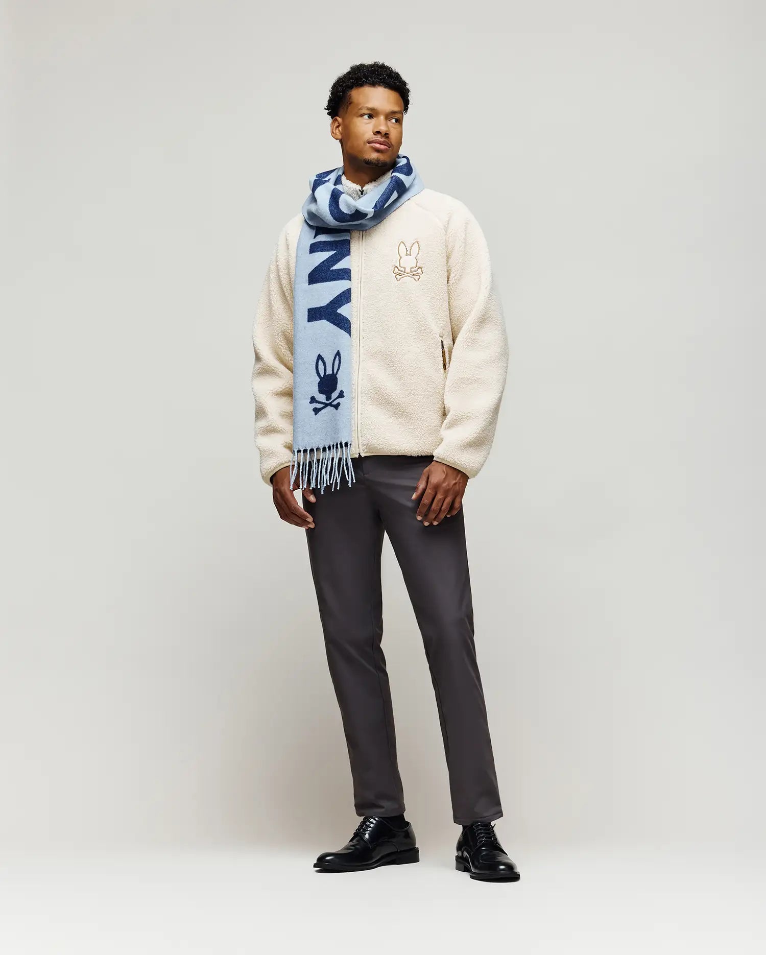 Men's Hugh Scarf in Blue | Psycho Bunny