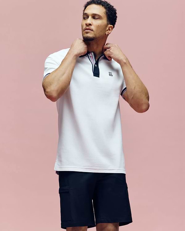 MENS ARCHIVE CLASSIC BUNNY PIQUE POLO view 1