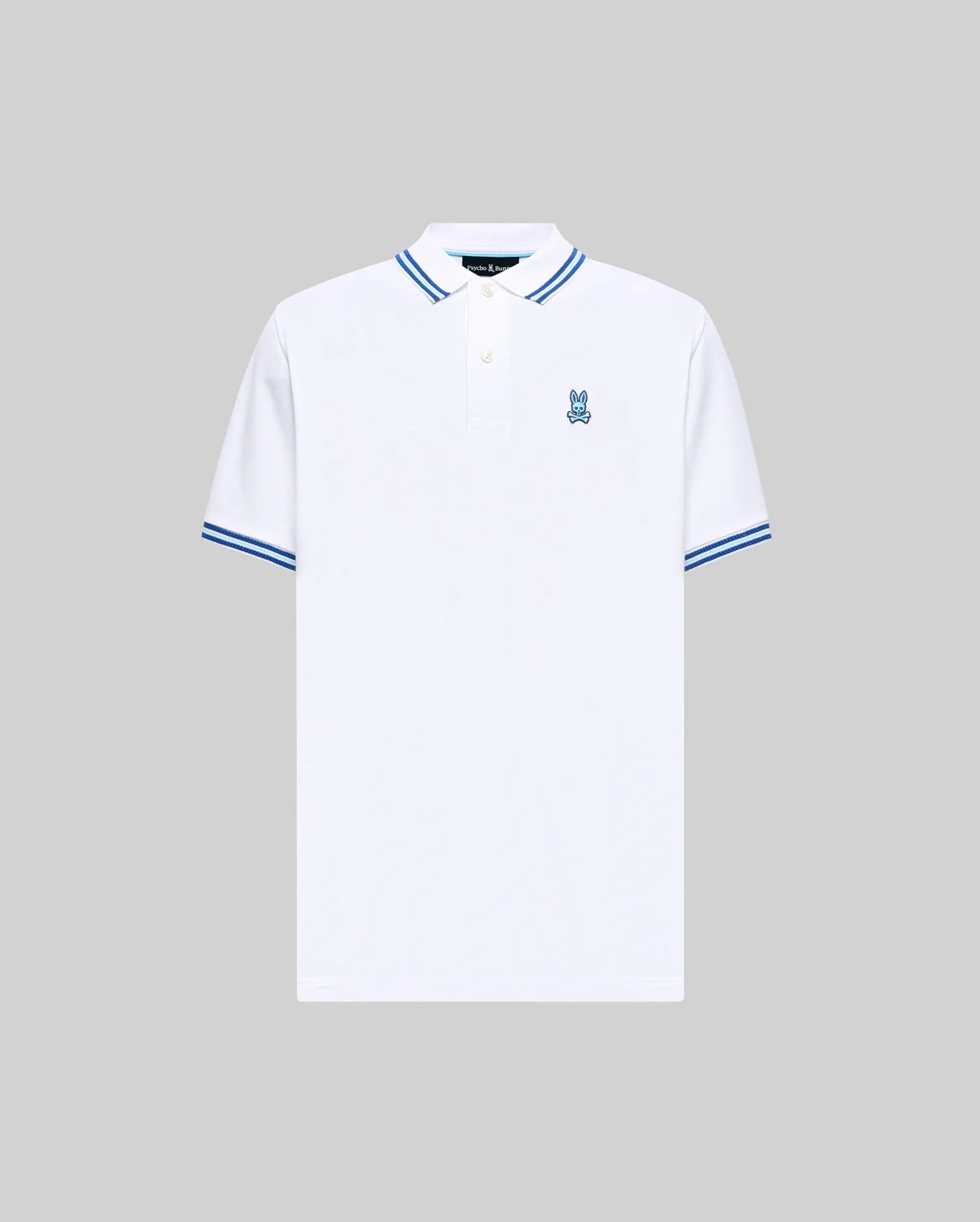 Men's Clark Pique Polo in White | Psycho Bunny