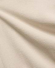 Mens Theros Knit Polo in a luxurious cream hue, showcasing a premium, breathable pique knit fabric with a subtle, sophisticated texture, ideal for refined streetwear.