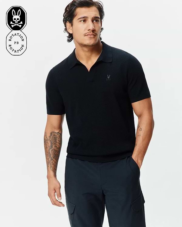 MENS DEVON KNIT POLO view 1