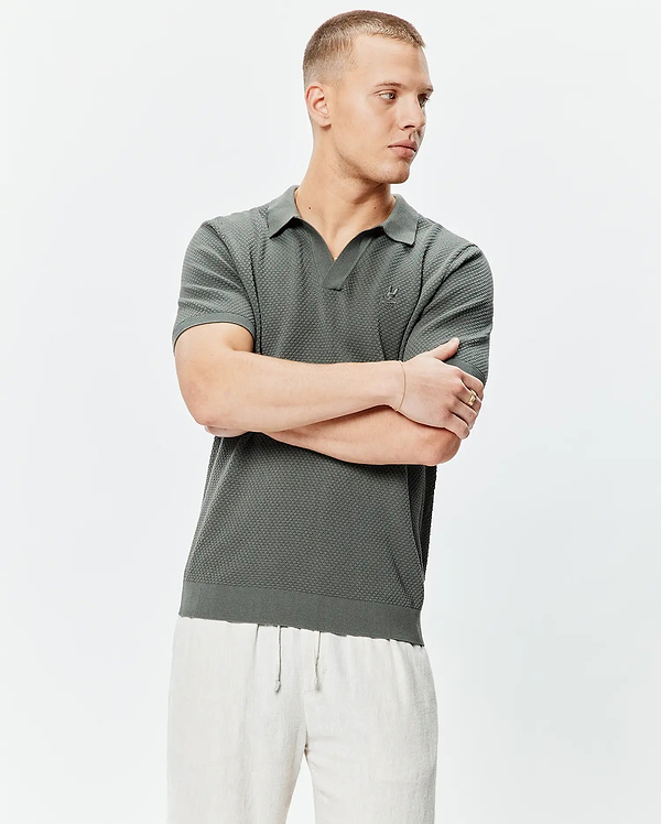 MENS DEVON KNIT POLO view 2