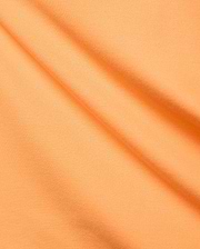 Premium Mens Holden Pique Polo by Psycho Bunny, featuring a bright peach-orange hue and finely woven, classic textured pique fabric with elegant diagonal folds.