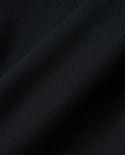 Black MENS NATE PIQUE POLO, a classic fit staple, featuring a refined textured pique weave and the iconic small embroidered Psycho Bunny skull logo on the left chest.