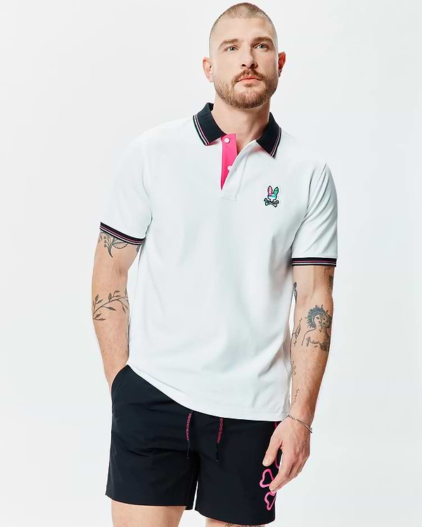 MENS NATE PIQUE POLO view 1