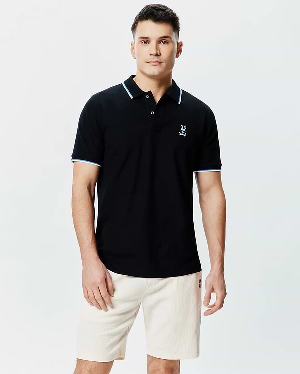 MENS SUNNY PIQUE POLO view 1