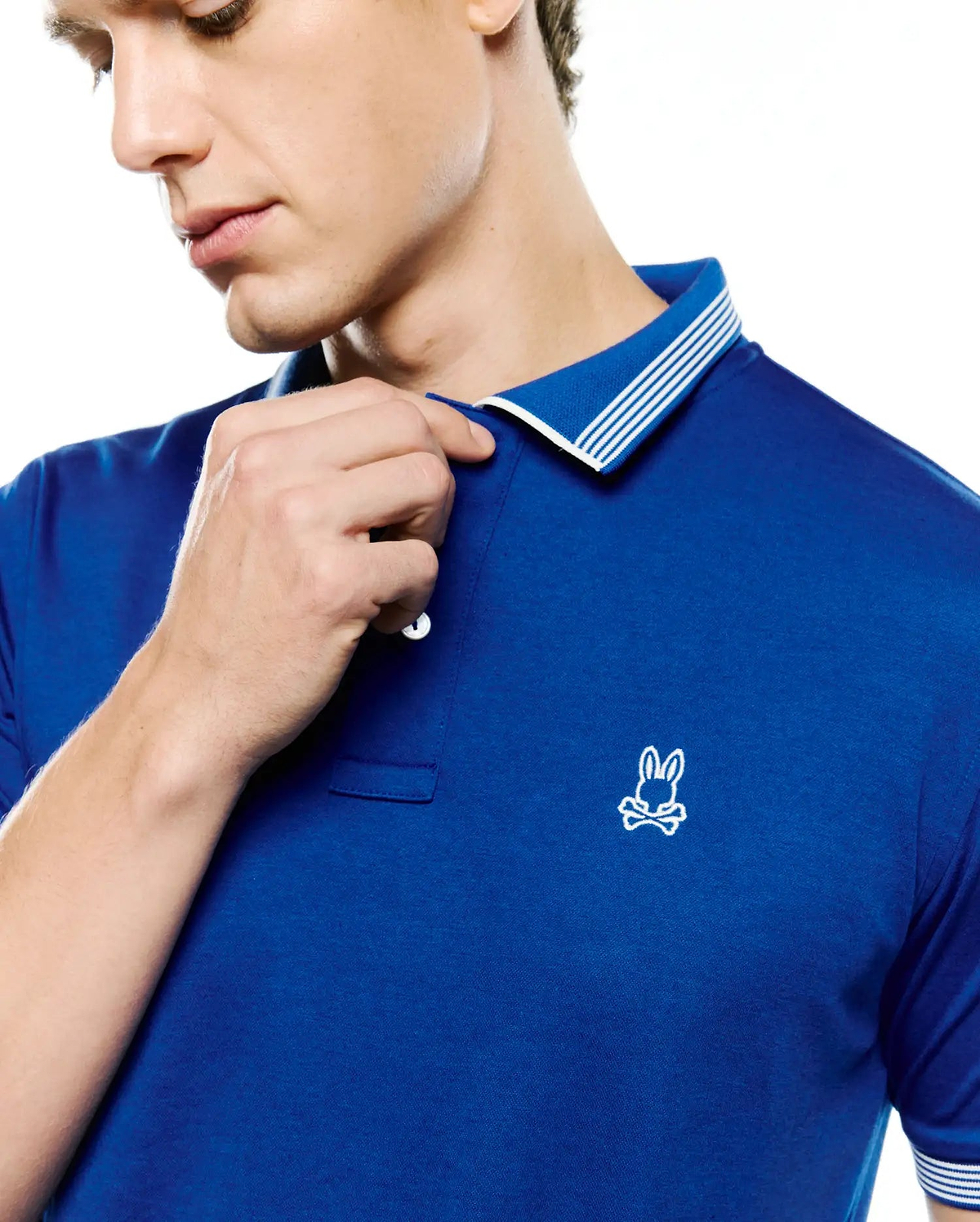Men's Timmy Performance Polo in Royal Blue | Psycho Bunny