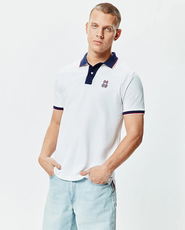 MENS JOHN PIQUE POLO view 1