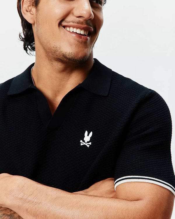 MENS SELBY  KNIT POLO view 2