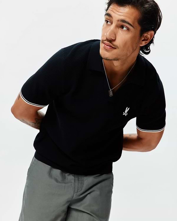 MENS SELBY  KNIT POLO view 1