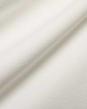 Crisp white pique fabric detail for the premium Psycho Bunny Men's Teddy Johnny Collar Polo, showcasing its refined texture and signature embroidered bunny skull logo. (6)