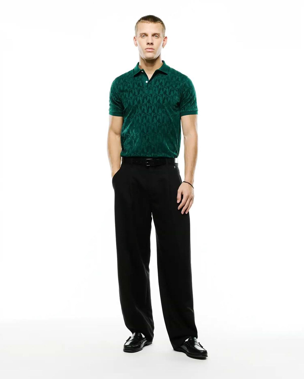 MEN'S ANGUS FLOCKED POLO view 4