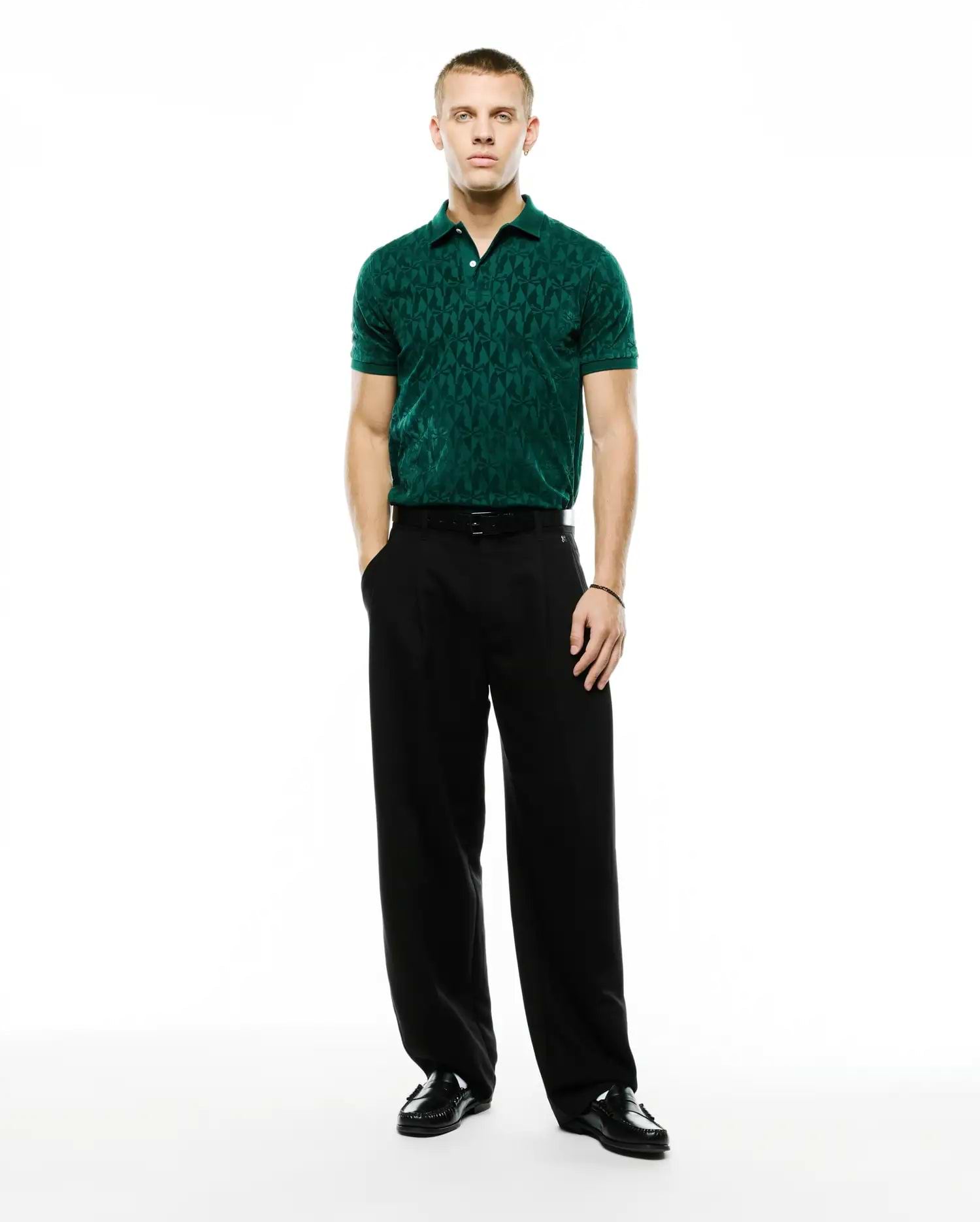 MEN'S ANGUS FLOCKED POLO view 4