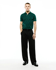 MEN'S ANGUS FLOCKED POLO view 4