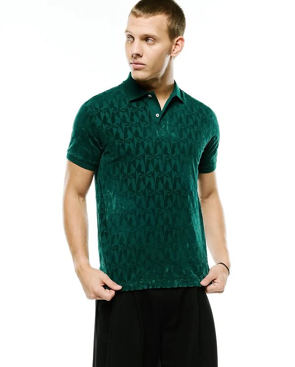 MEN'S ANGUS FLOCKED POLO view 1