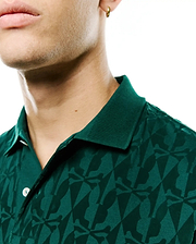 MEN'S ANGUS FLOCKED POLO view 3