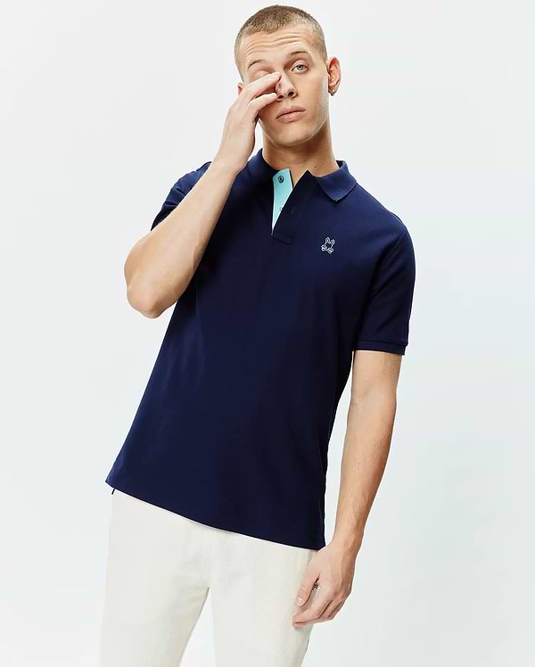 MENS BLYTHE PIQUE POLO view 1