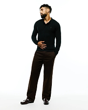 Deep green Mens Leroy Long Sleeve Knit Polo featuring a textured knit fabric, classic fit, and a small tonal embroidered Psycho Bunny skull logo on the left chest.