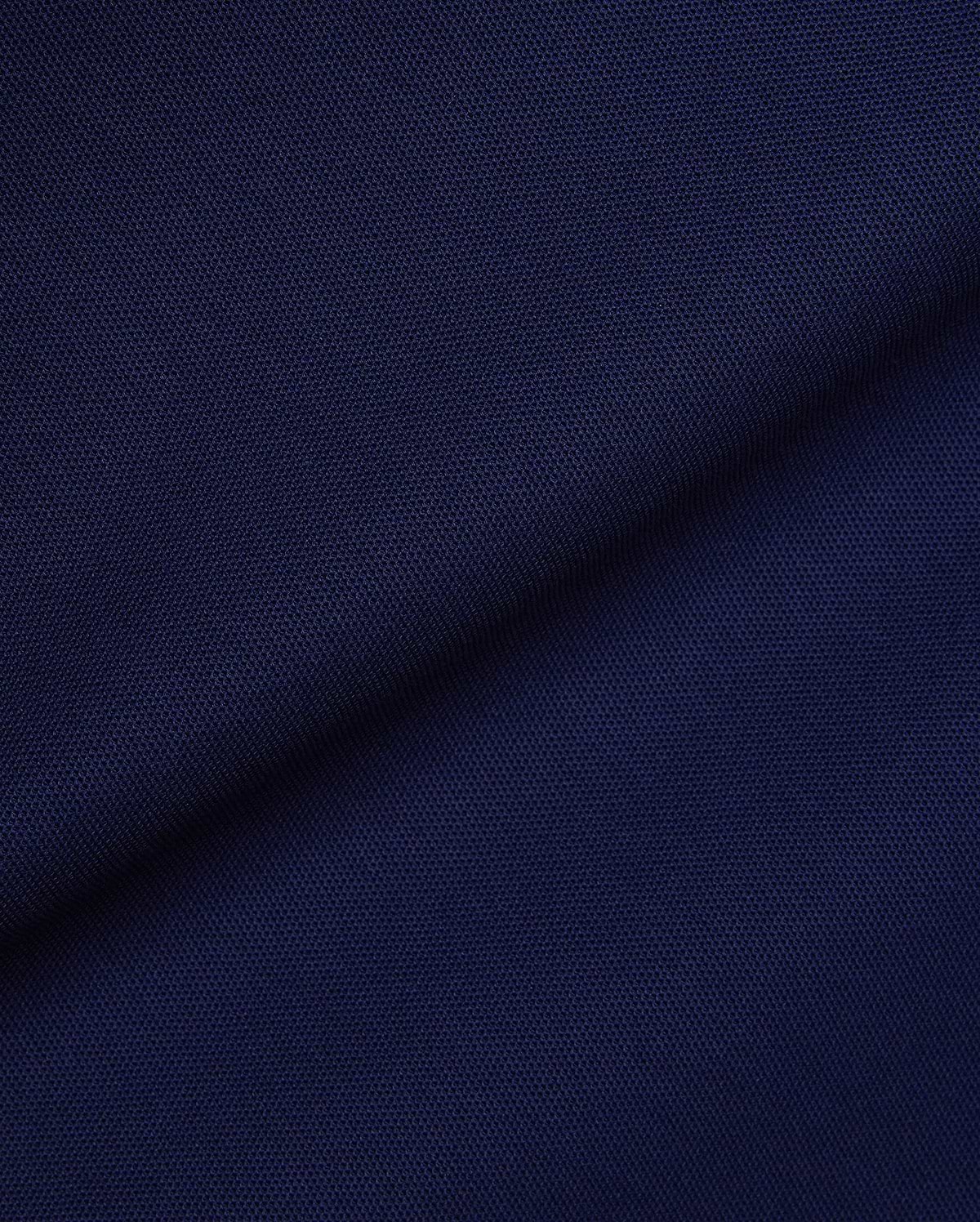 Mens Robin Pique Polo in a rich, deep navy blue, showcasing the classic textured pique fabric, a staple of Psycho Bunny's premium, refined streetwear collection.