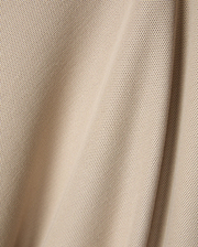 Premium beige Mens Ringston Pique Polo, showcasing a refined textured pique knit fabric, designed for a classic fit, with the iconic embroidered Psycho Bunny skull logo on the chest.