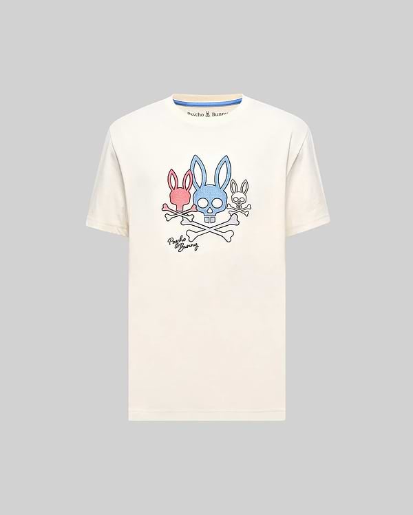 Men's Oscar Graphic Tee in Off-White | Psycho Bunny