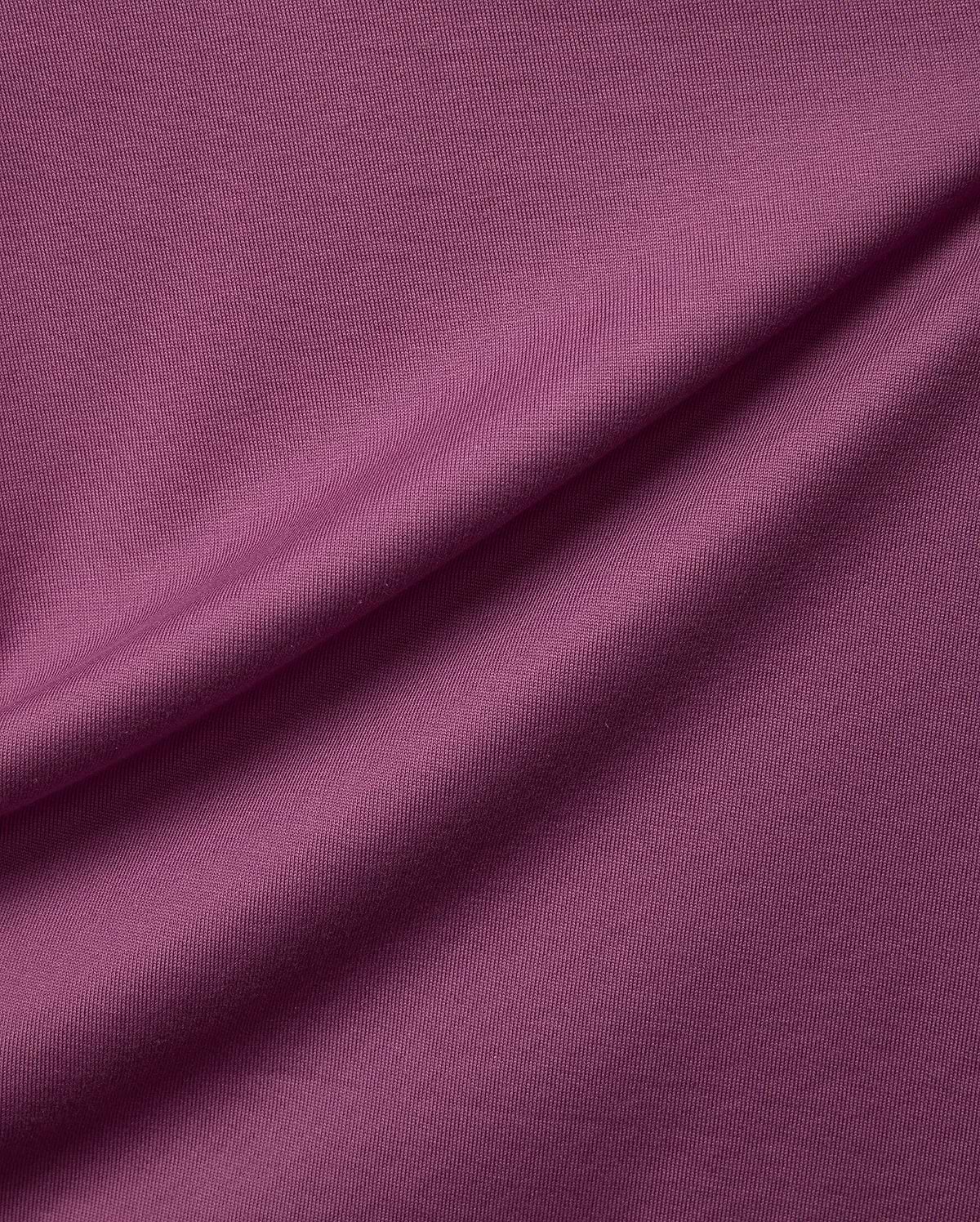Psycho Bunny Mens Oscar Relaxed Fit Tee in a rich plum jersey knit fabric, showcasing a soft, finely textured surface with gentle drapes.