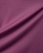 Psycho Bunny Mens Oscar Relaxed Fit Tee in a rich plum jersey knit fabric, showcasing a soft, finely textured surface with gentle drapes.