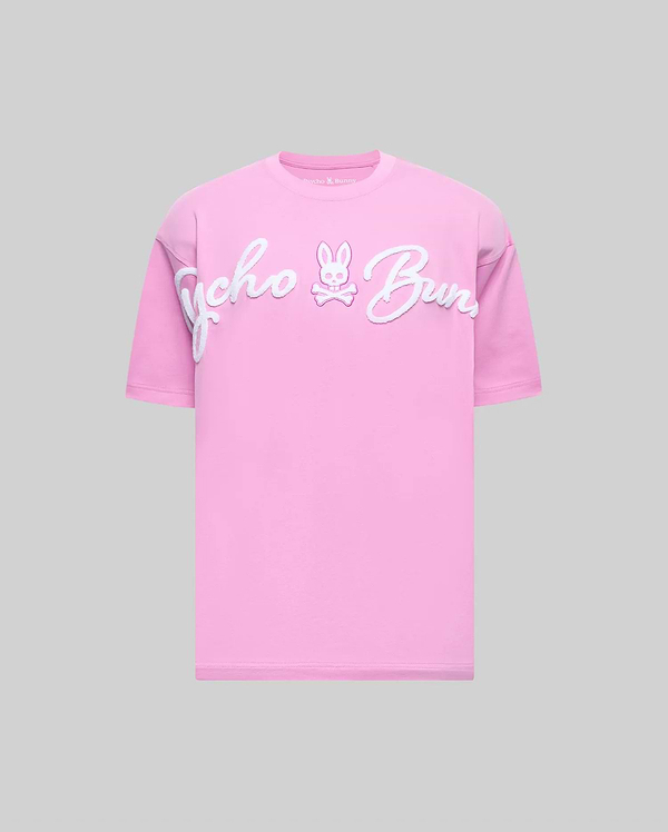 Men's Tate Relaxed Fit Graphic Tee in Pink | Psycho Bunny
