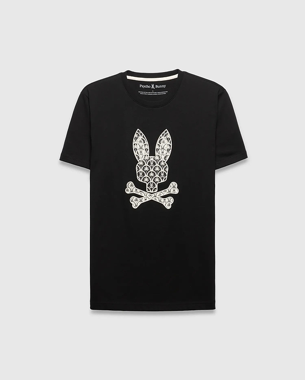 Mens Black Pb Archive Bunny Graphic Tee | Psycho Bunny