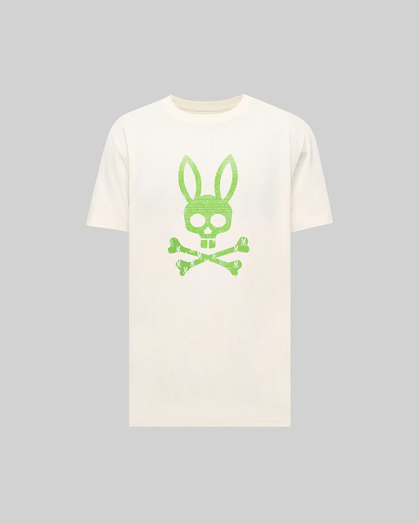 Men's Jarvis Bunny Graphic Tee in White | Psycho Bunny
