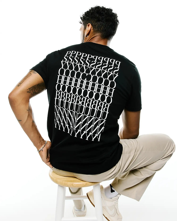 MENS PIERS PIMA COTTON BACK GRAPHIC TEE view 1