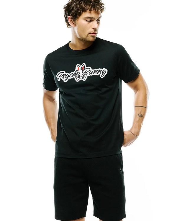 MENS JAYDON PIMA COTTON LOGO TEE view 2