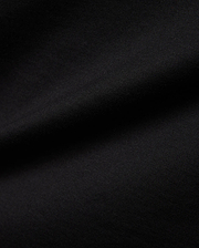 Mens Jaydon Wordmark Graphic Tee in classic black, crafted from soft jersey knit fabric with a subtle diagonal texture, featuring a bold wordmark graphic.
