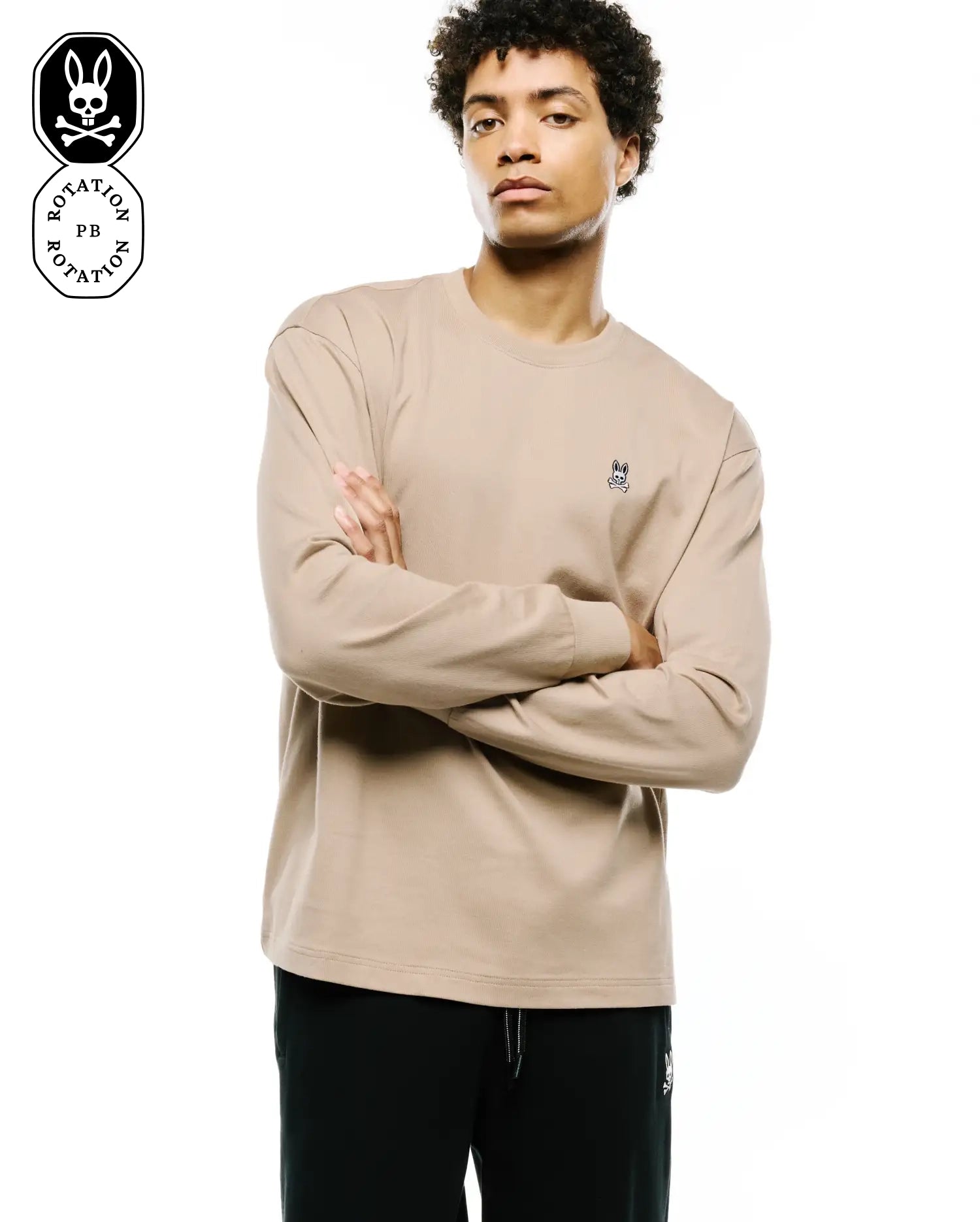 MENS NORMAN LONG SLEEVE RELAXED FIT TEE - MT0200374