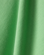 Mens Joji Wordmark Graphic Tee in a vibrant, eye-catching lime green jersey knit fabric, showcasing a fine, soft texture with subtle diagonal ribbing and elegant, flowing folds. (6)