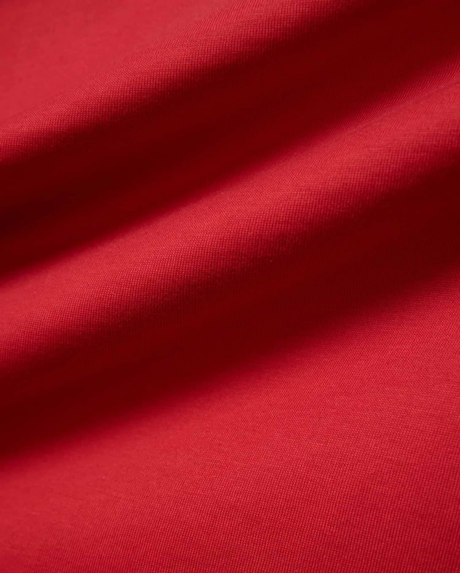 Psycho Bunny Mens John Graphic Tee in vibrant red, featuring a soft, finely textured jersey knit fabric with subtle, flowing folds and a premium feel, perfect for refined streetwear.