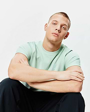 Mens Taylor Pique Tee in mint green, a classic fit pique knit t-shirt featuring a small, tonal embroidered Psycho Bunny skull logo on the left chest.