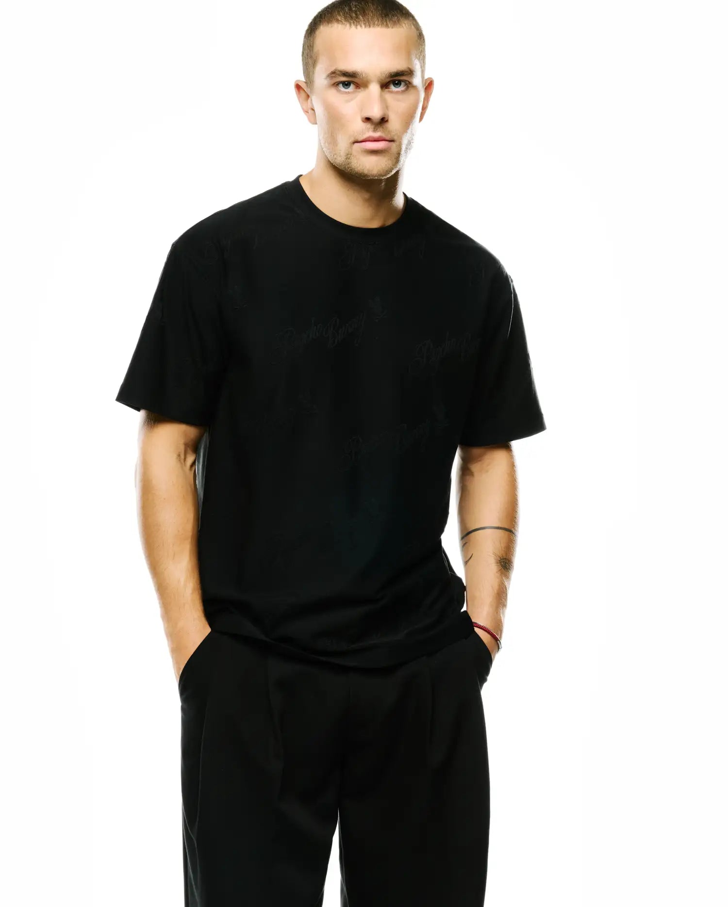 MENS LENNY RELAXED JACQUARD TEE - MT0200441